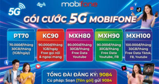 Đăng ký 5G MobiFone - Sở hữu combo Data + Thoại khủng nhất hiện nay