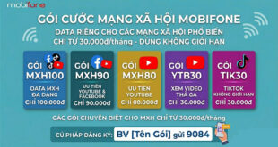 Gói cước mạng xã hội MobiFone — Miễn phí TikTok, Facebook, YouTube mới nhất 2026