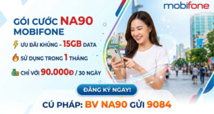 Gói NA90 MobiFone 15GB/tháng giá 90.000đ – Ưu đãi, điều kiện và cách đăng ký