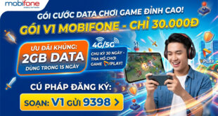 Gói V1 MobiFone – Hướng Dẫn Đăng Ký, Ưu Đãi Vplay MobiGames và Cách Dùng